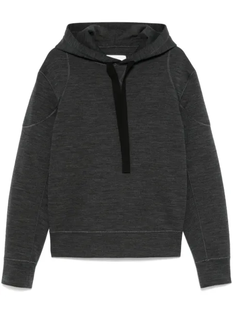 Jil Sander hoodie en laine à design chiné