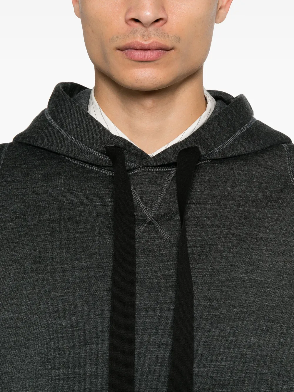 Jil Sander Hoodie met gemêleerd-effect Grijs