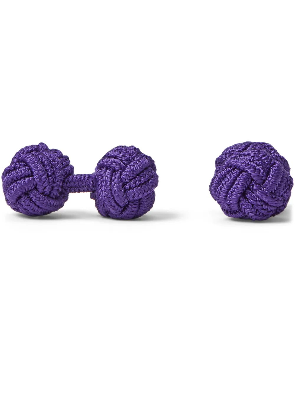 Ralph Lauren Purple Label Abotoaduras de seda com nó | Roxo | Image 1