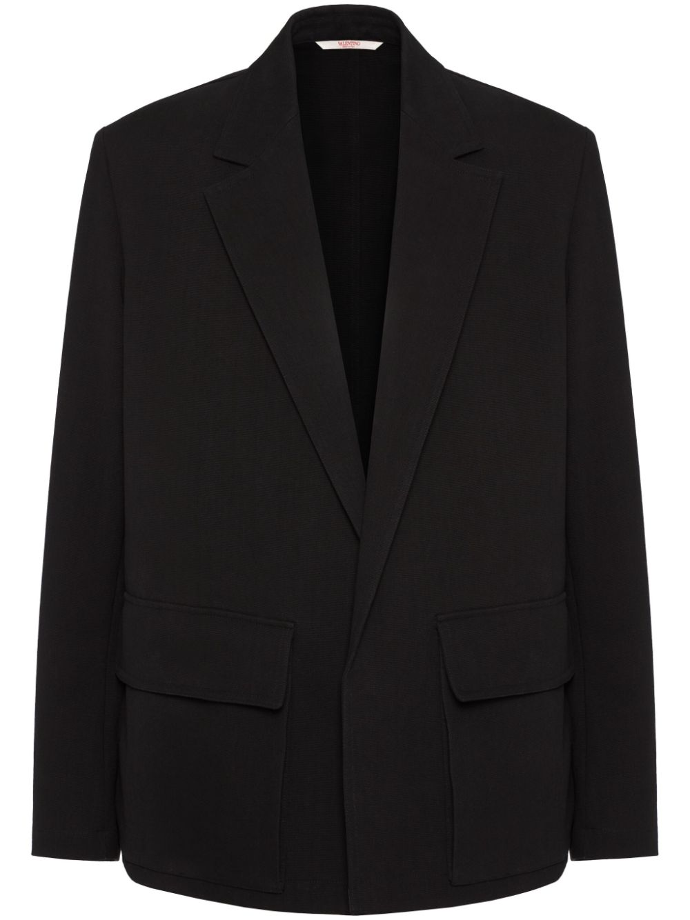 Valentino Garavani single-breasted blazer Zwart