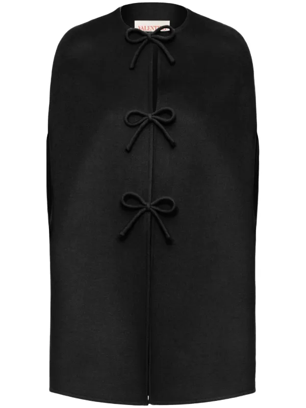 Valentino Garavani リボン ケープ | ブラック | FARFETCH JP