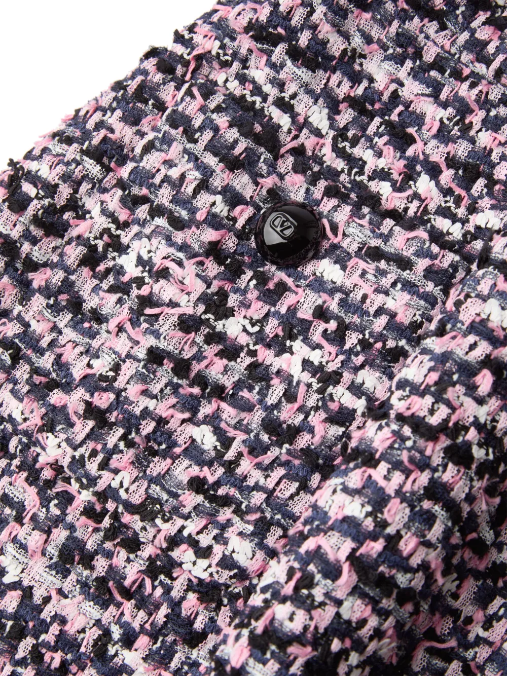 Valentino Garavani Ribbon tweed mini-jurk Zwart