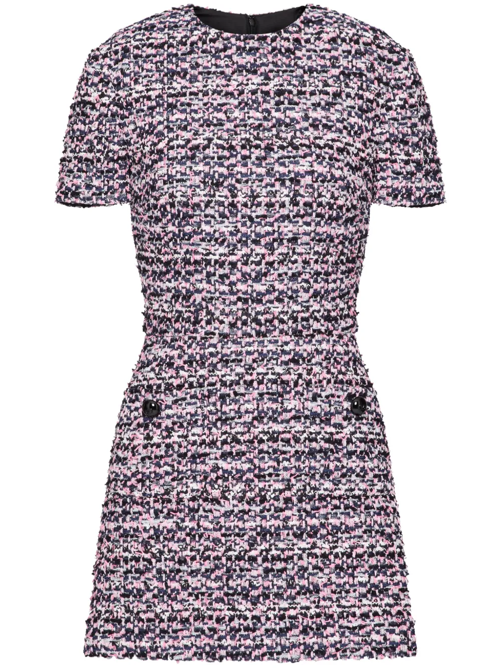 Valentino Garavani Ribbon tweed mini-jurk Zwart