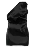Marques'Almeida satin draped mini dress - Black