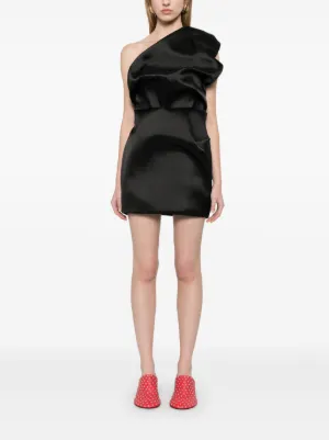 marques almeida asymmetric dress RED MERINO DRAPED NECK DRESS – MARQUES ' ALMEIDA