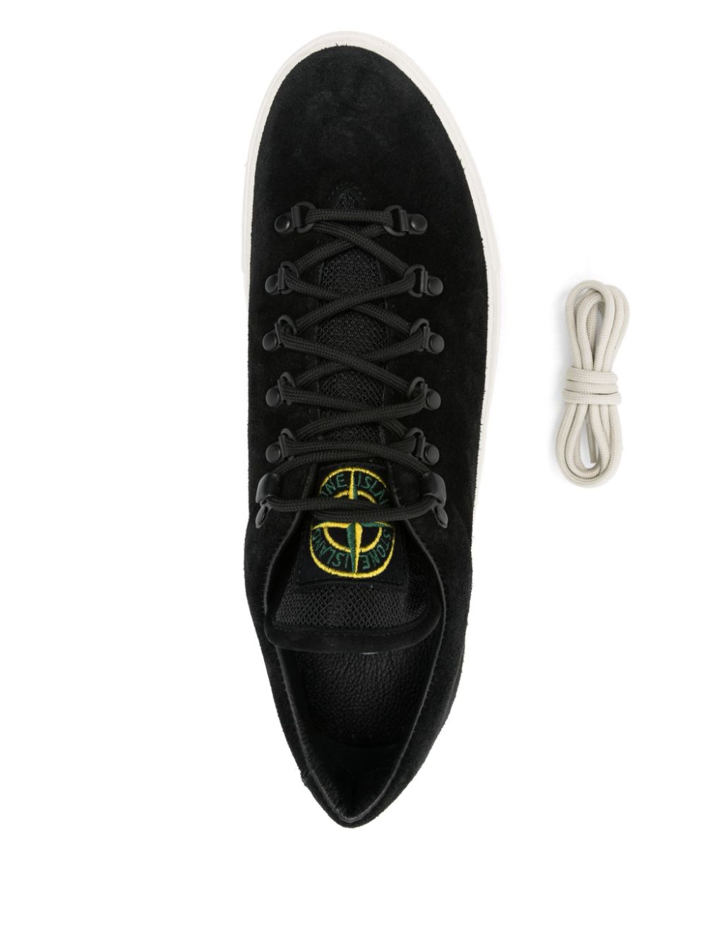 Stone Island Compass-patch sneakers Black