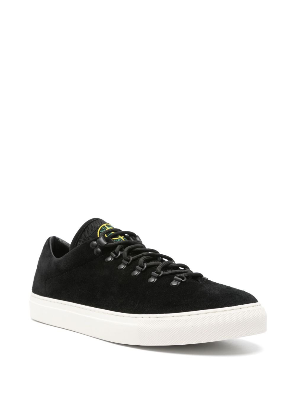 Stone Island Compass-patch sneakers - Zwart