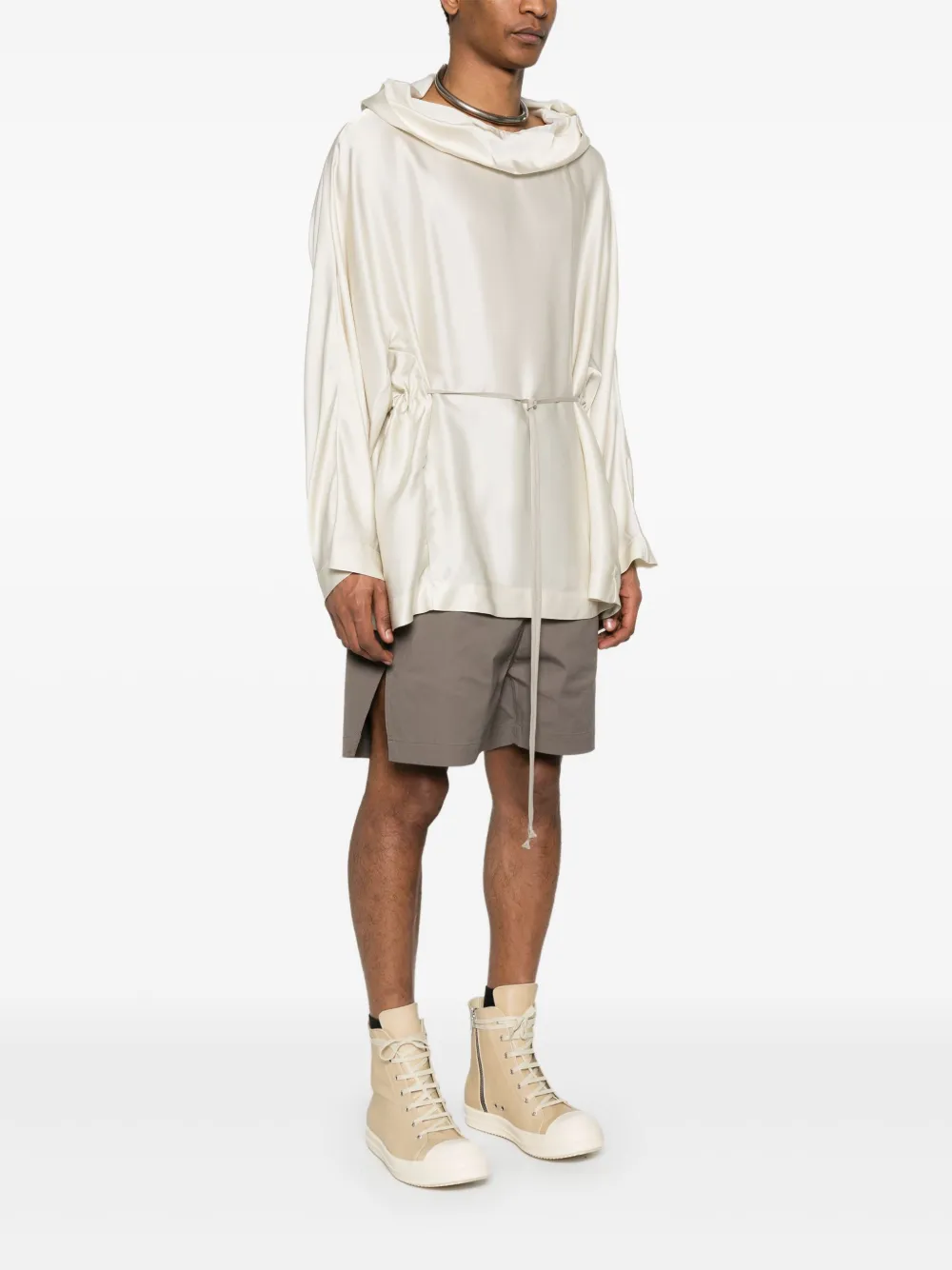 Rick Owens Tuniek met capuchon Beige