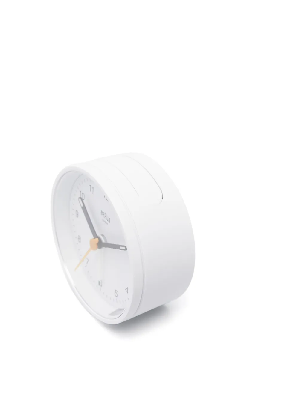 Braun Watches Classic Analogue Alarm Clock (7 Cm) In White