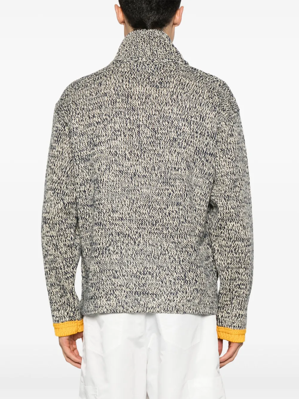 Stone Island Trui met geverfd logo Blauw