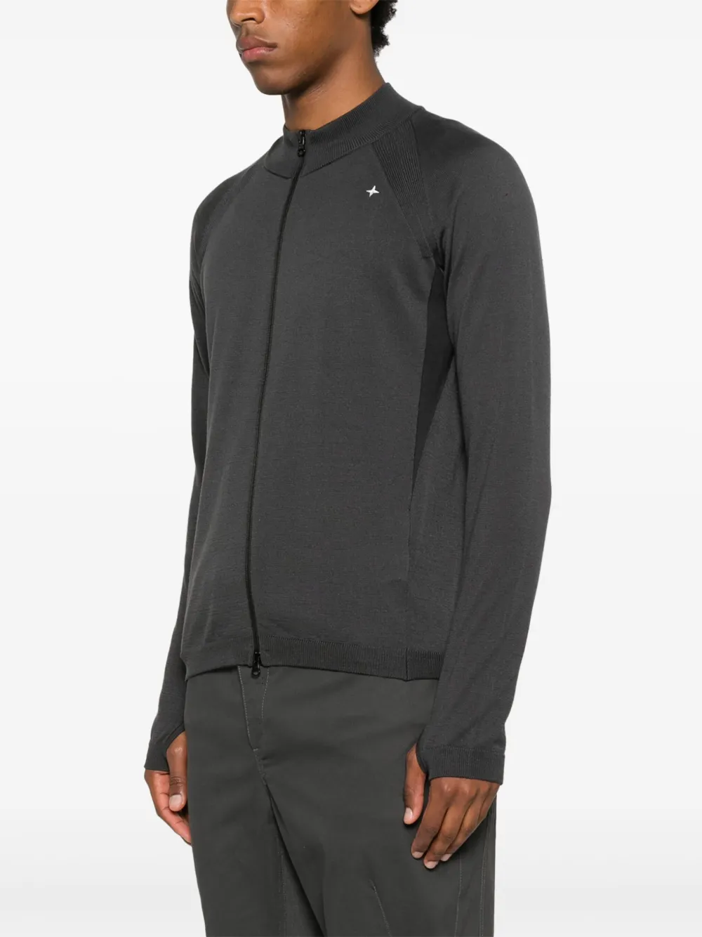 Stone Island Vest met rits Grijs