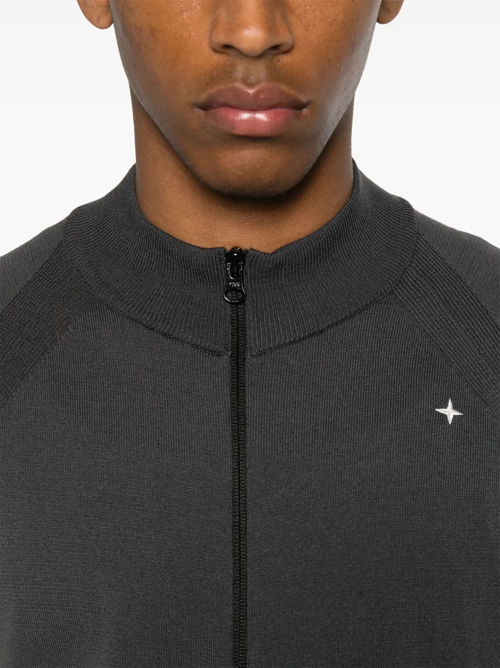 Stone Island Vest met rits Grijs