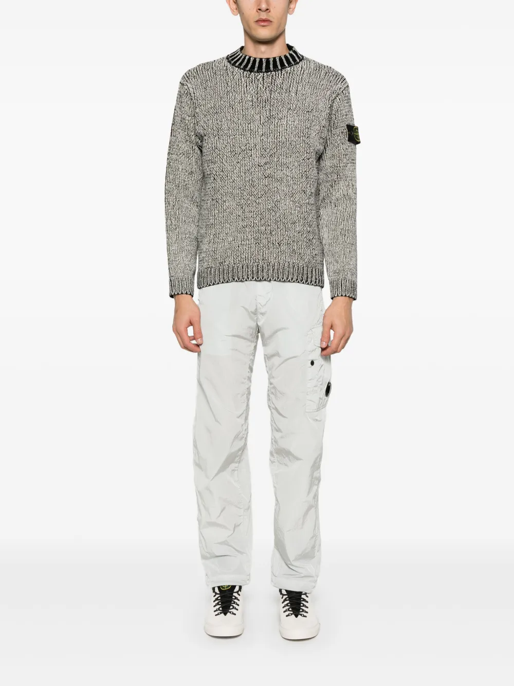 Stone Island crew-neck sweater - Zwart