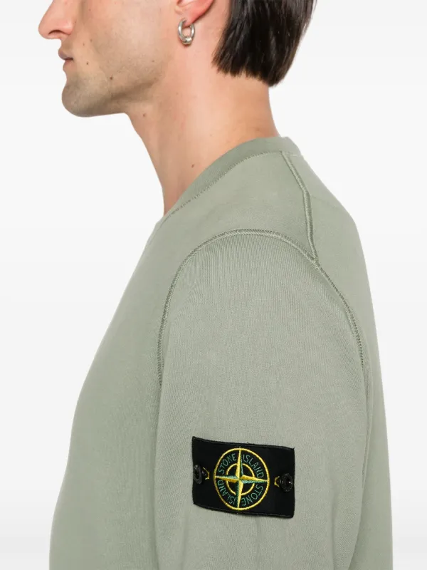 【STONE 】コンパスバッジ スウェットシャツ グリーン Stone Island コンパスバッジ スウェットシャツ | グリーン
