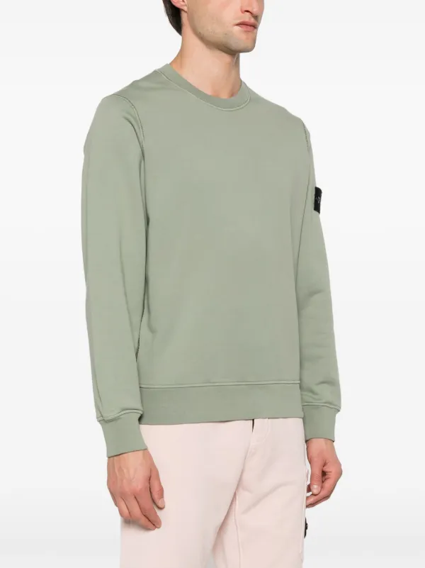 【STONE 】コンパスバッジ スウェットシャツ グリーン Stone Island コンパスバッジ スウェットシャツ | グリーン