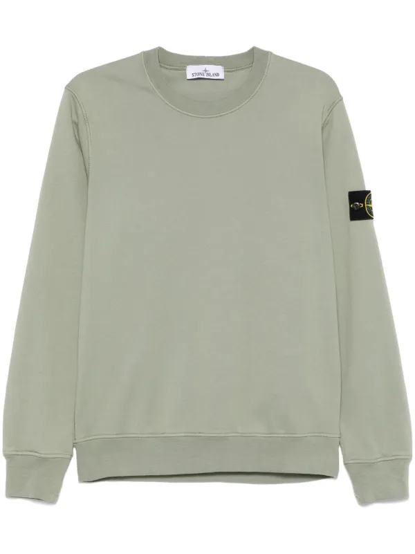 【STONE 】コンパスバッジ スウェットシャツ グリーン Stone Island コンパスバッジ スウェットシャツ | グリーン
