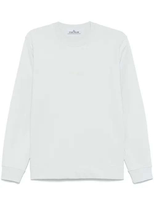 Sweat à logo brodé - Stone Island - Modalova