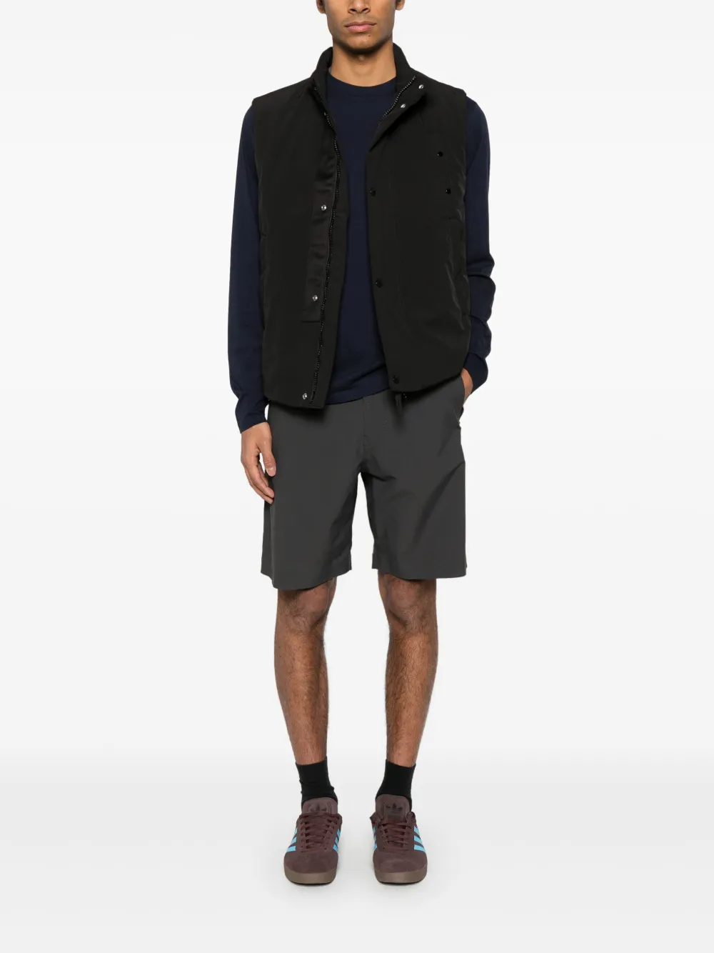 Stone Island logo-embroidered shorts | Track & Running Shorts | Image 2