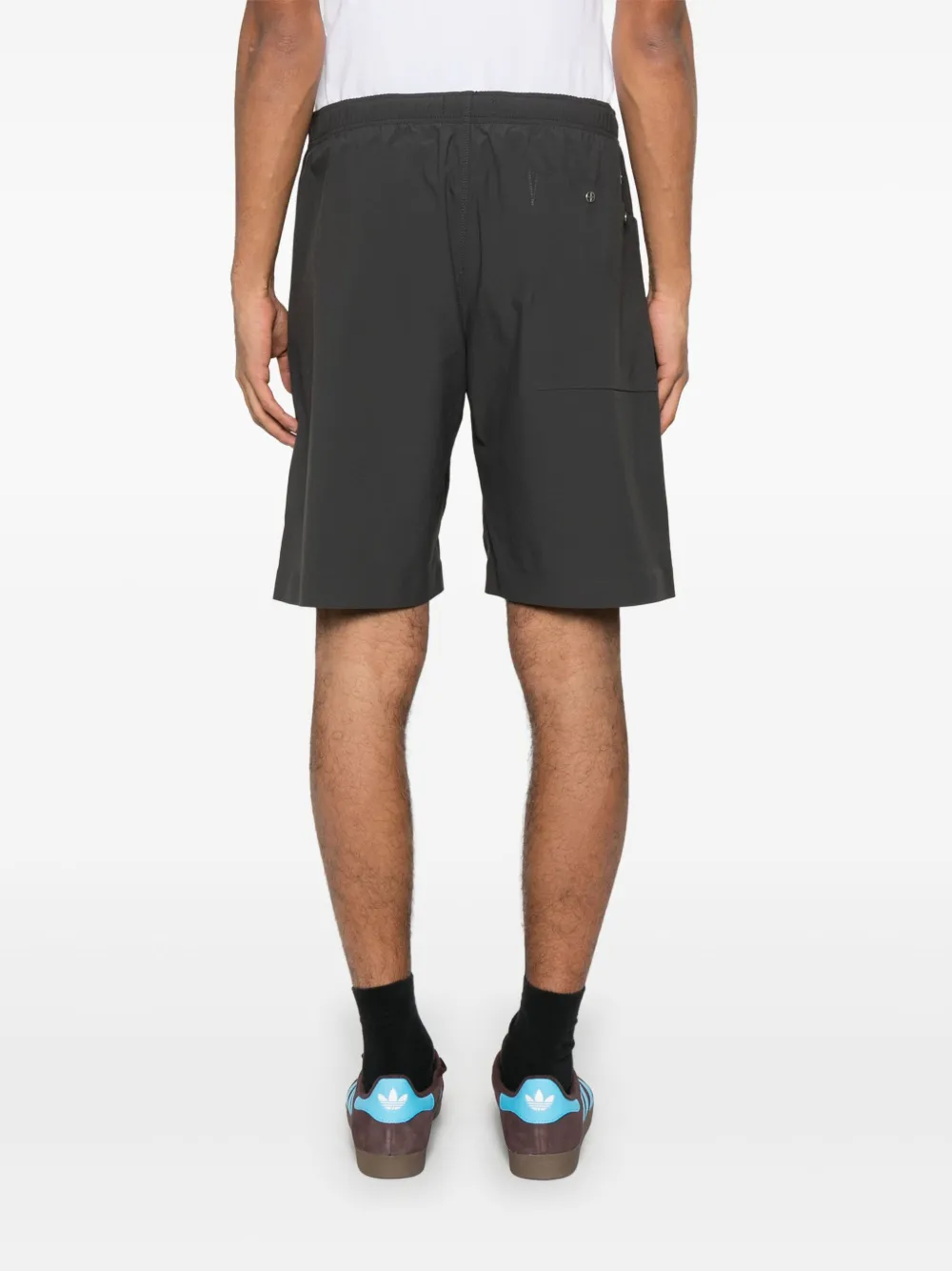 Stone Island Shorts met geborduurd logo Grijs