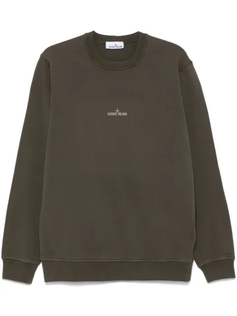 Stone Island sudadera con logo estampado