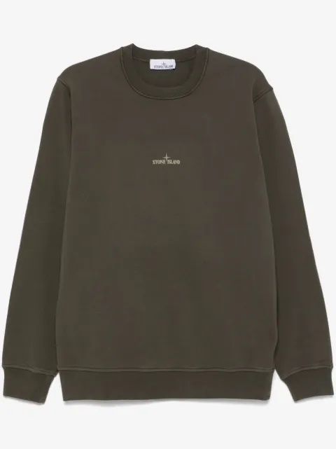 Stone Island Sweatshirt mit Logo-Print