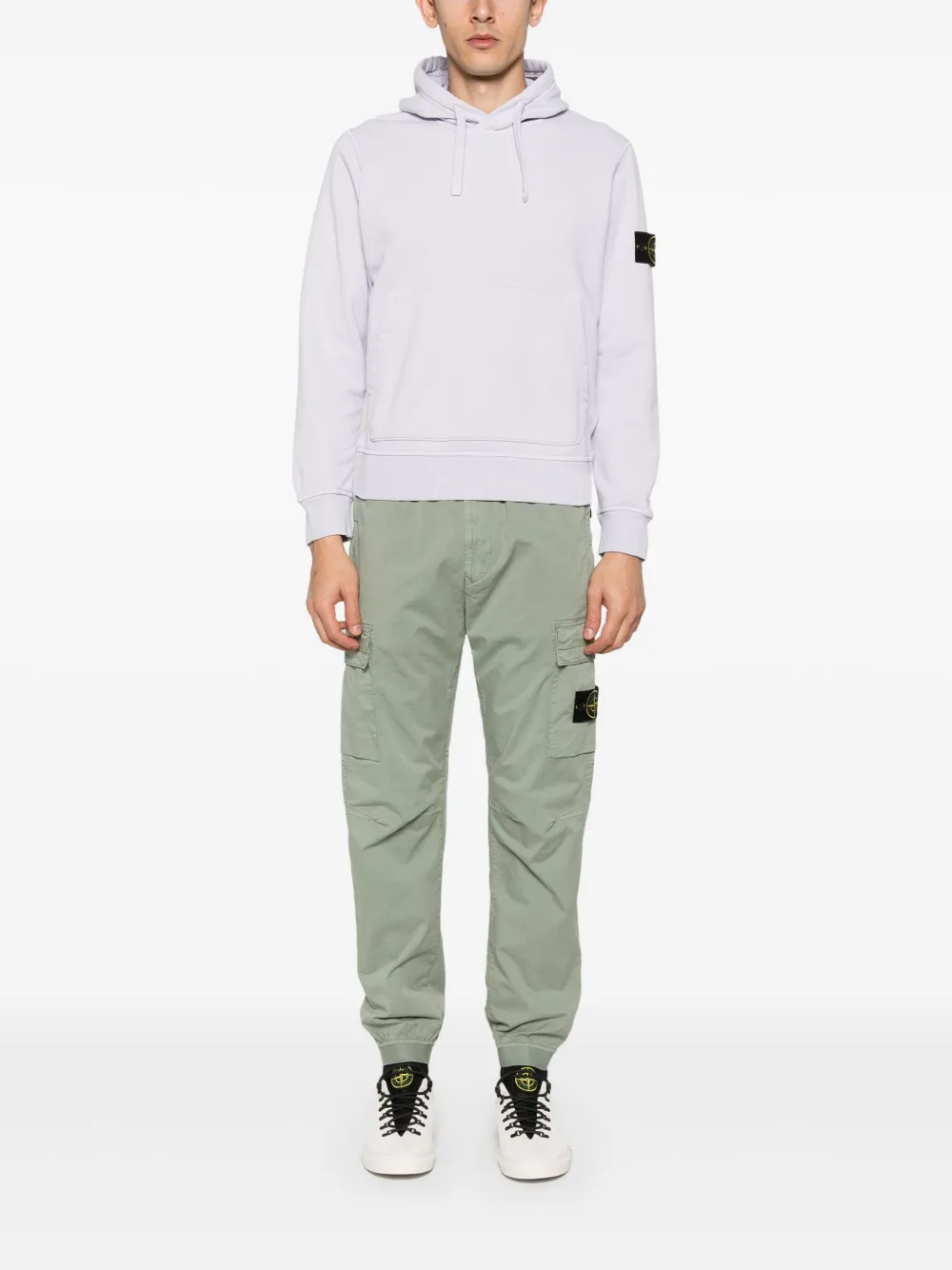 Stone Island cotton hoodie - Paars