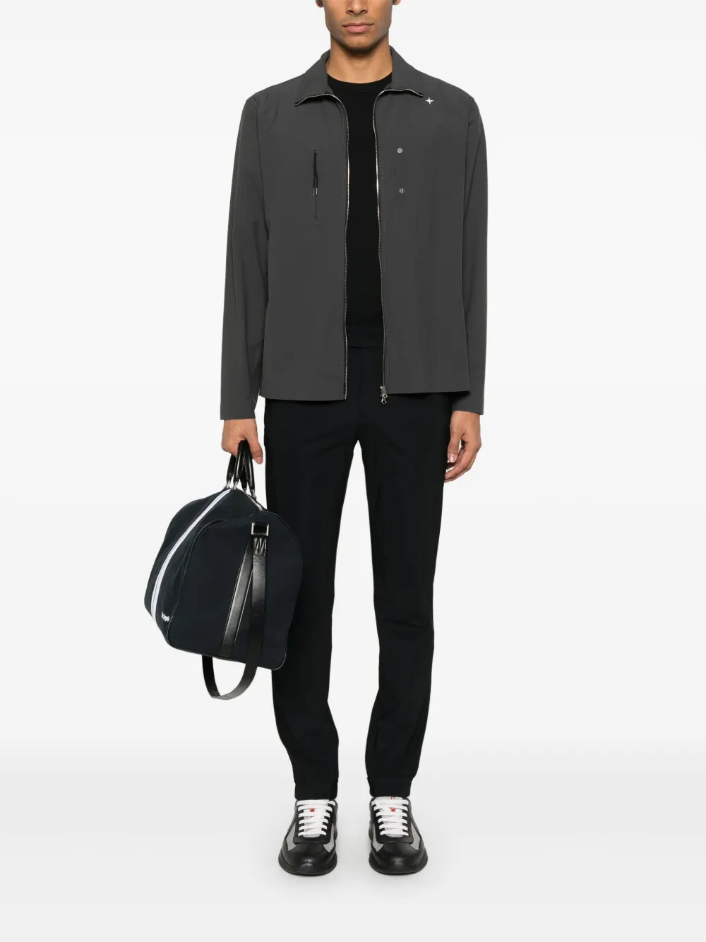 Stone Island logo-embroidered shirt jacket | Shirt Jackets | Image 2