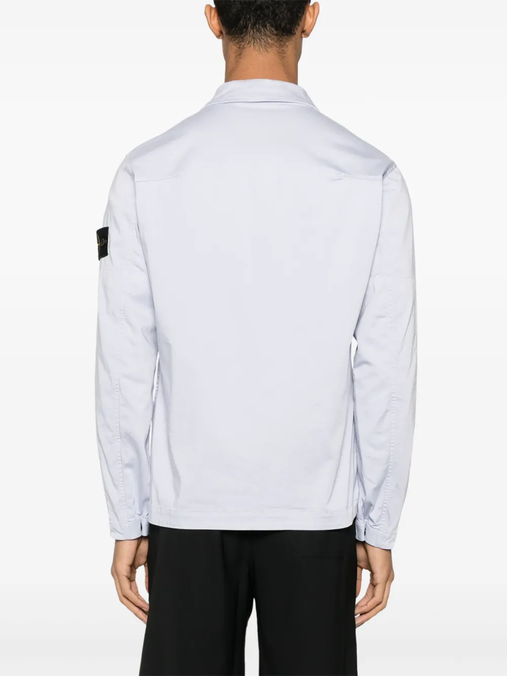 Stone Island Shirtjack met Compass-logopatch Paars