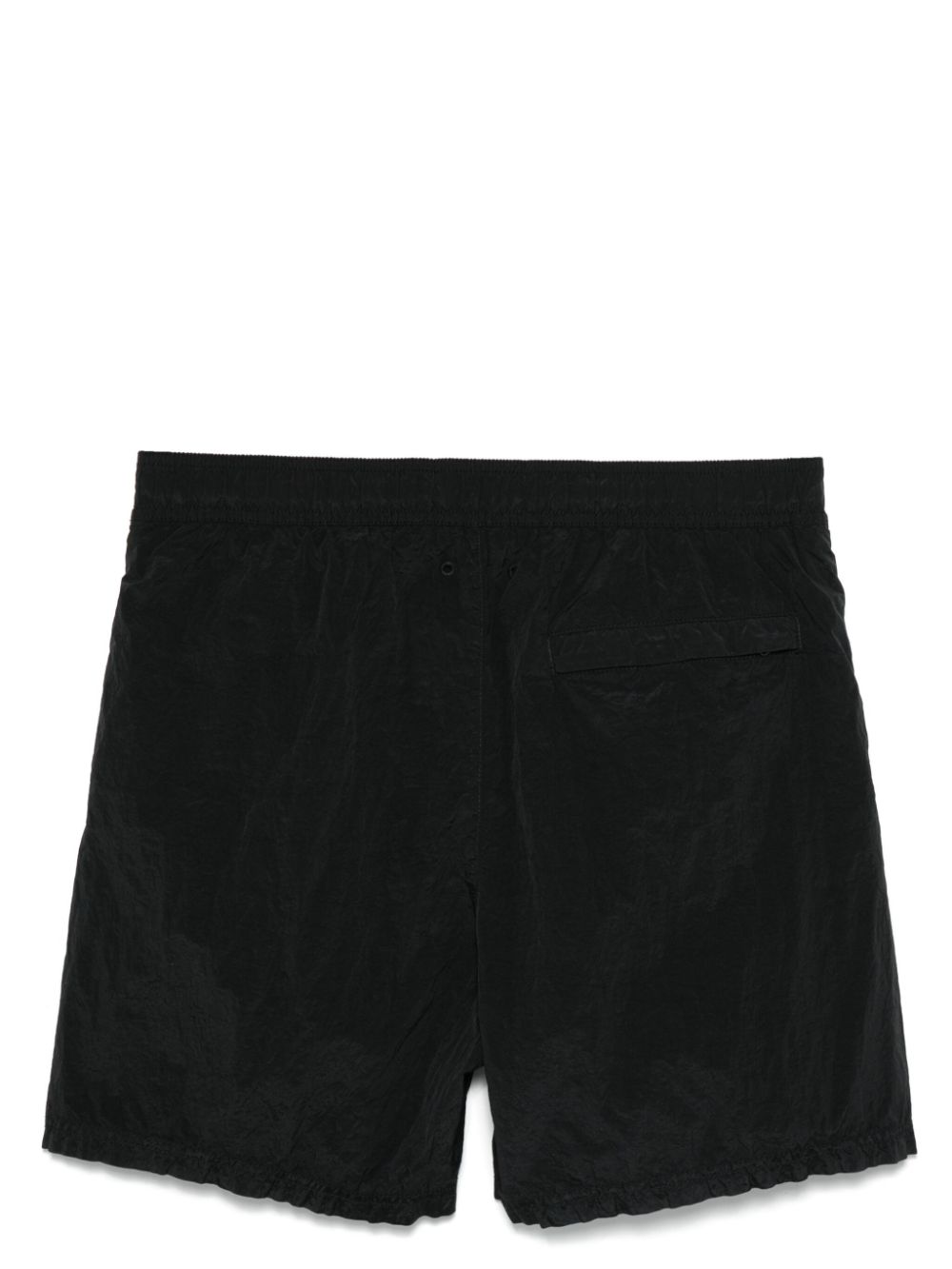 Stone Island compass-patch swim shorts - Zwart