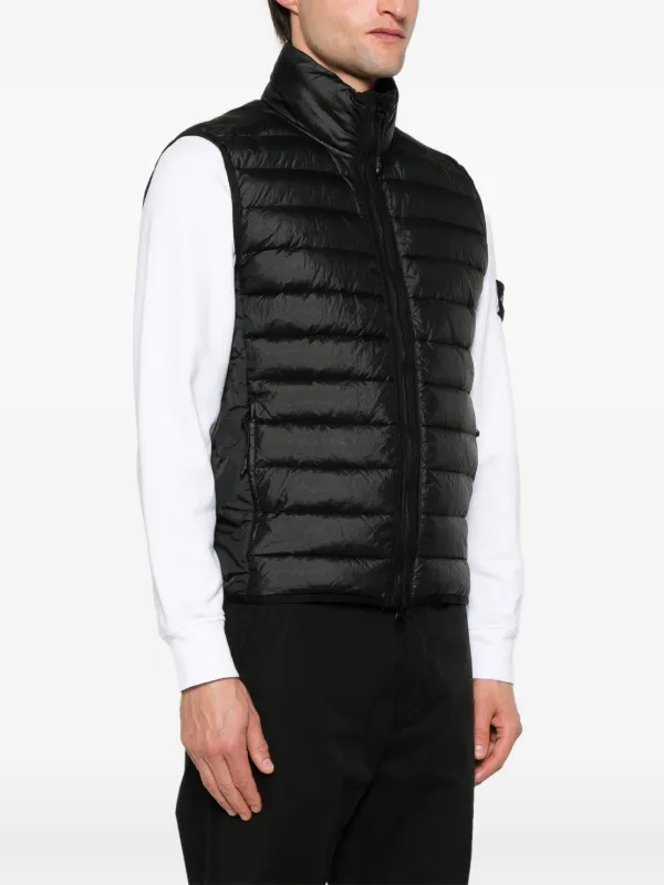 Stone Island Down Gilet Black FARFETCH UK