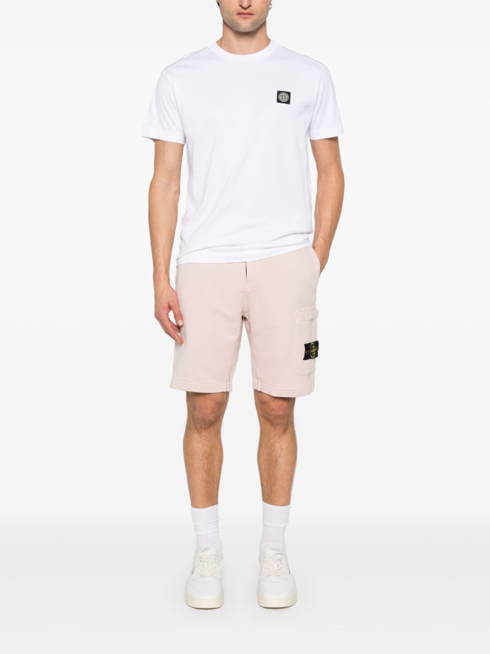 Stone Island T-shirt met print - Wit