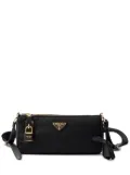 Prada small leather-trim shoulder bag - Black