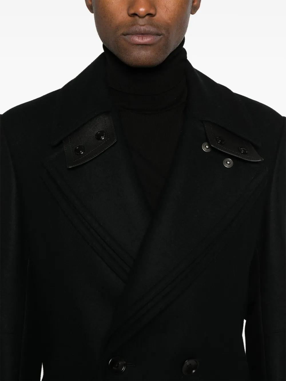 TOM FORD Jas met dubbele rij knopen Zwart