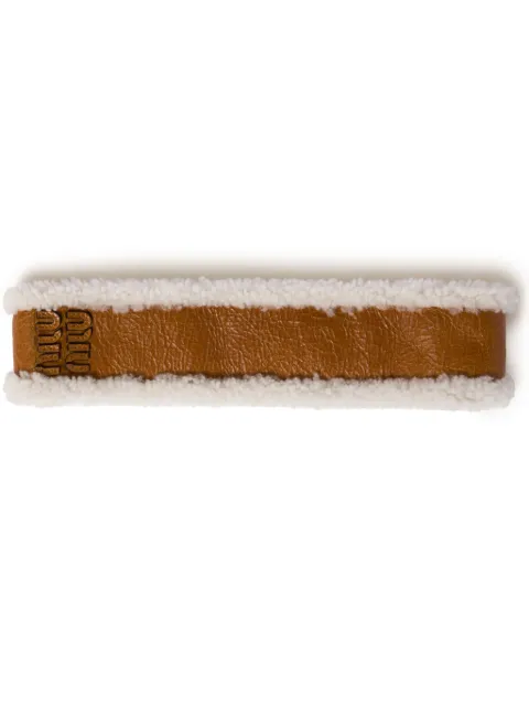 Miu Miu shearling-trim headband