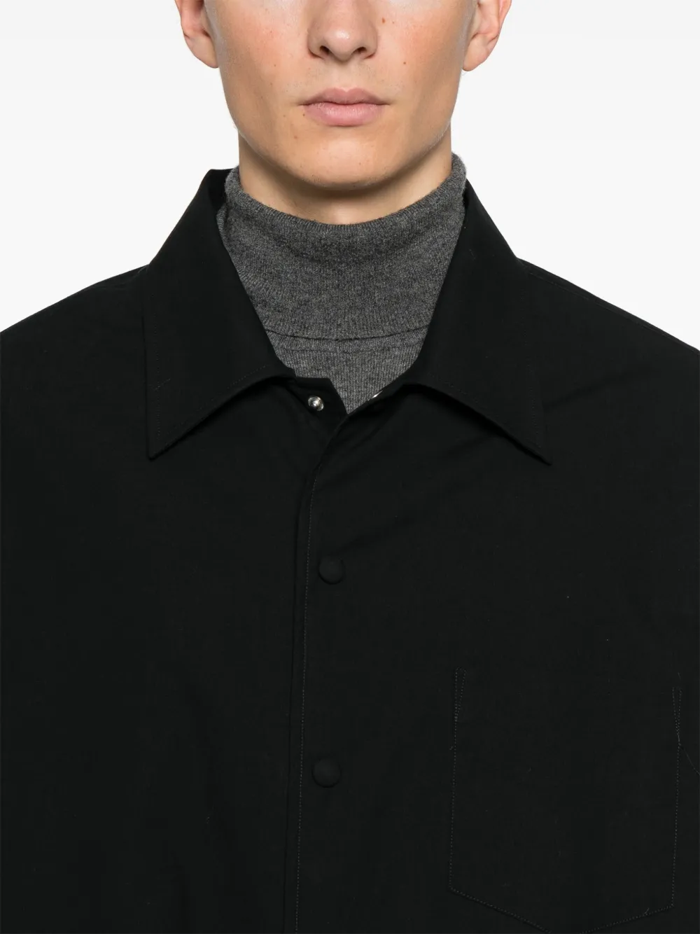 Lanvin Katoenen overhemd Zwart