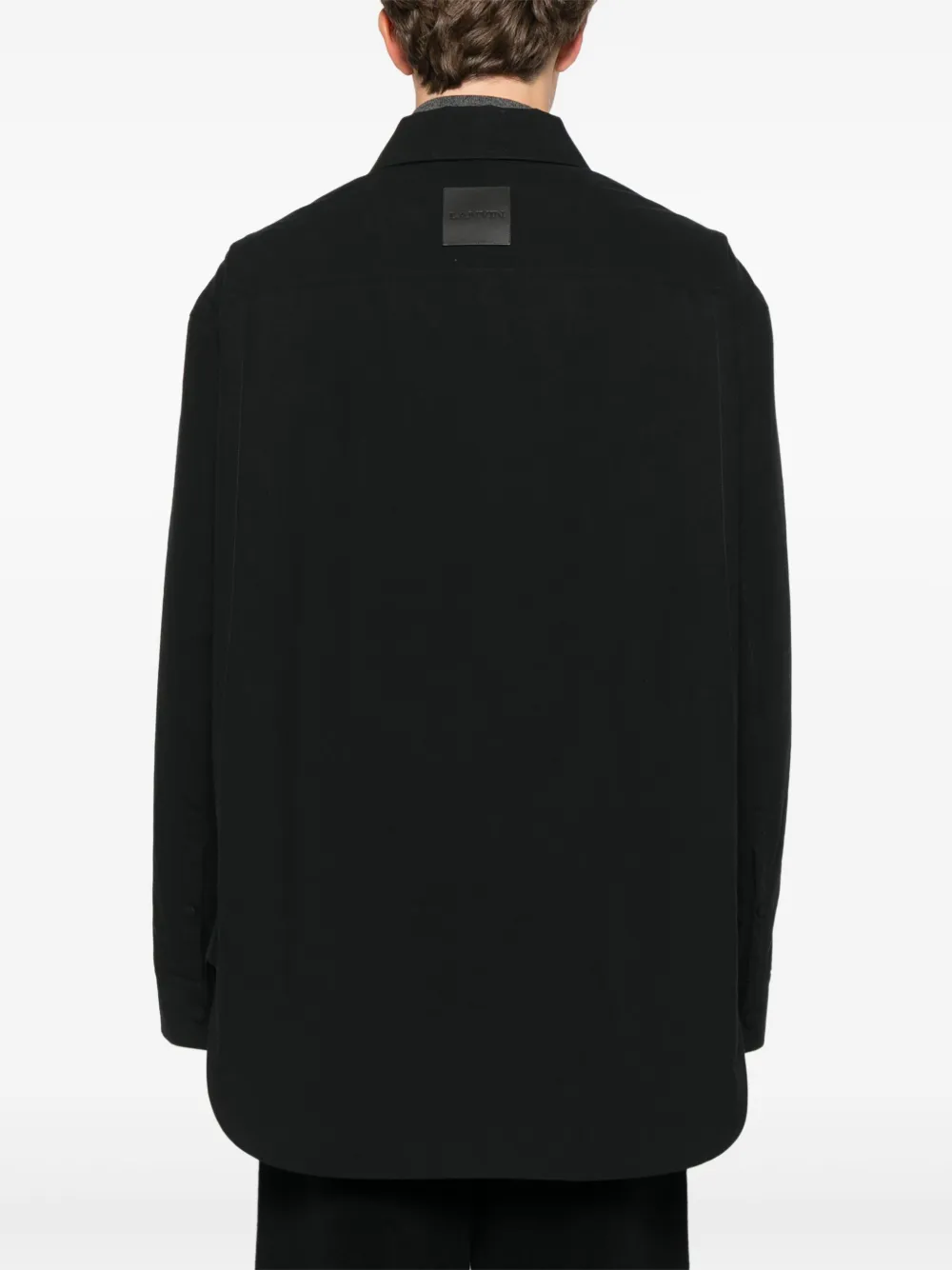 Lanvin Katoenen overhemd Zwart