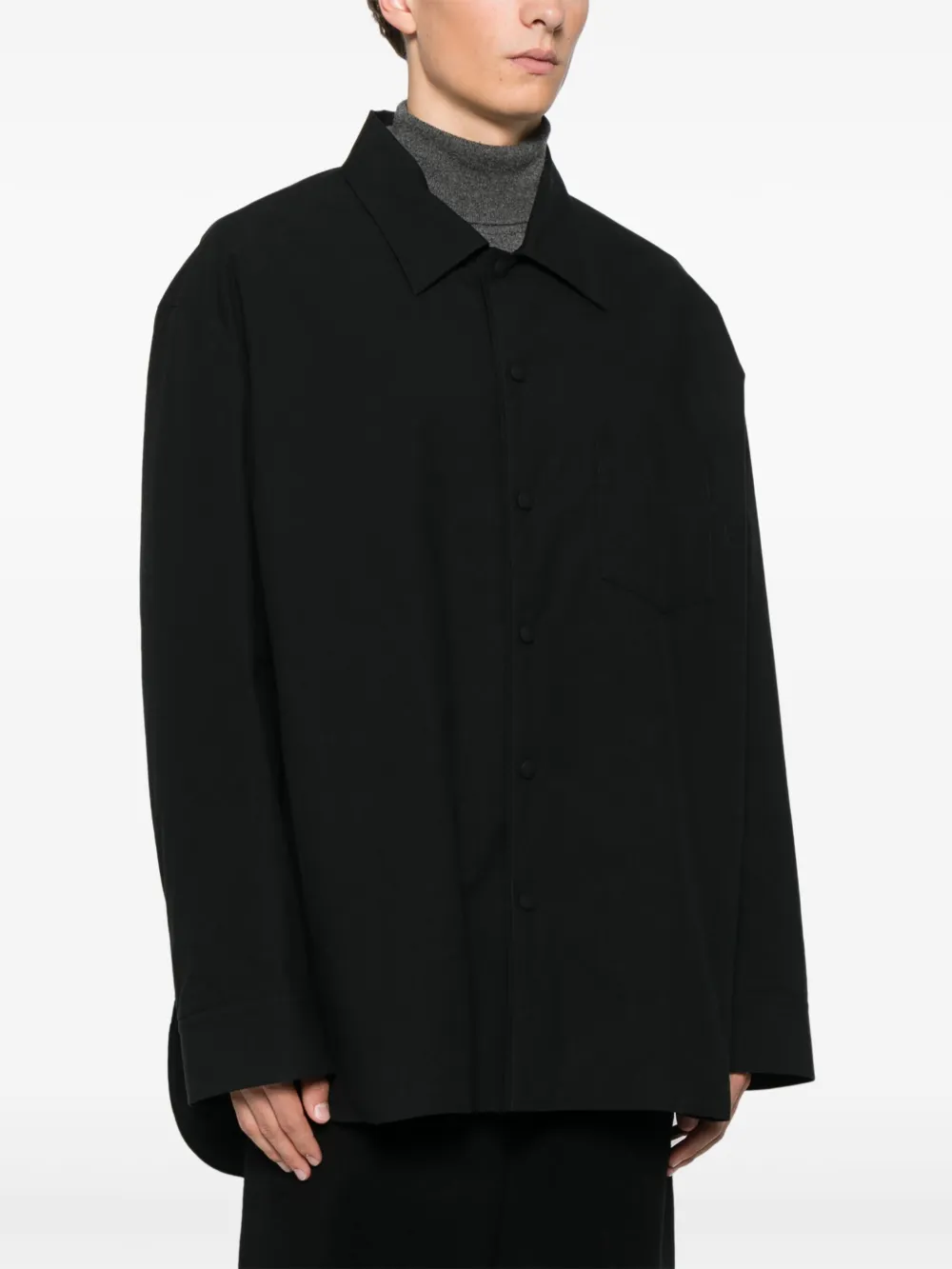 Lanvin Katoenen overhemd Zwart