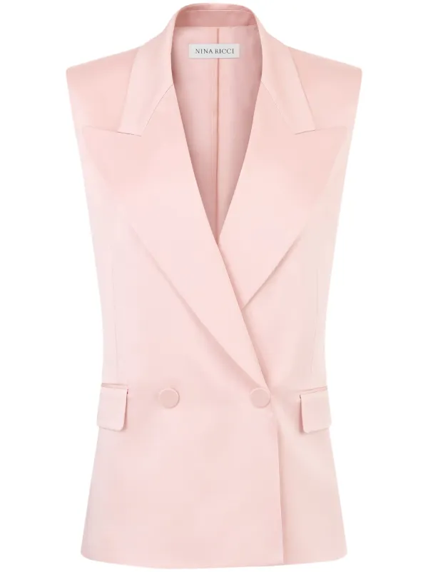 アウターその他 NINA RICCI Woman Waistcoat Pink 25PCVE003AC0123 U2785 26683449_56466440_600.jpg