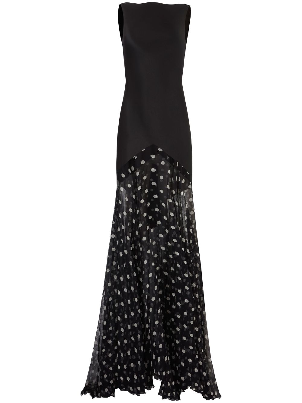 Nina Ricci polka-dot maxi dress - Black