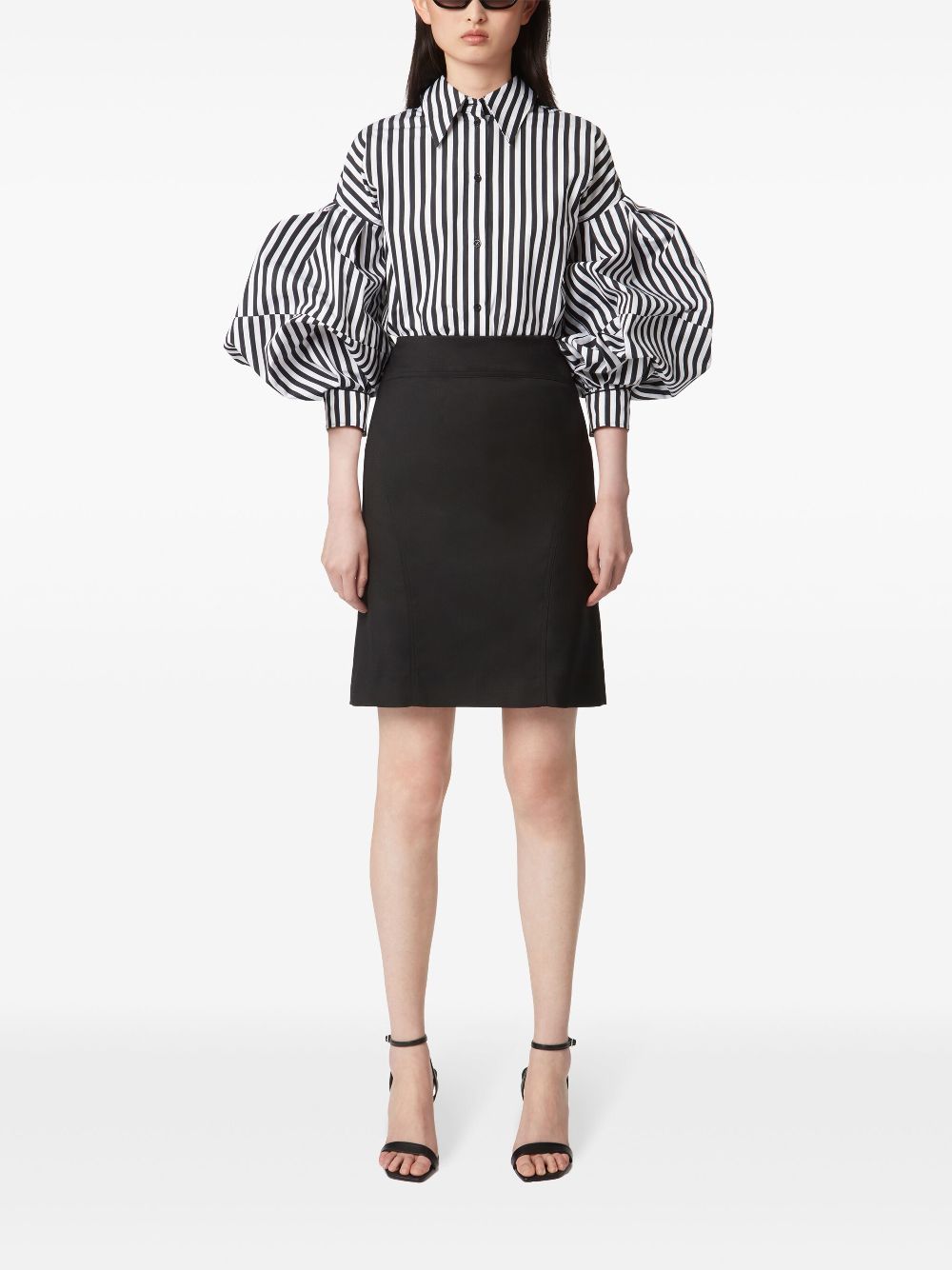 Nina Ricci Blouse met pofmouwen - Wit