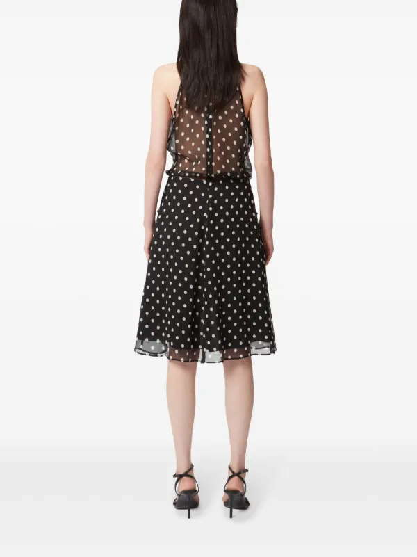 NINA RICCI ワンピース Knitted halterneck maxi dress904197 Mermaid Dress With Open Back In Black - Nina Ricci