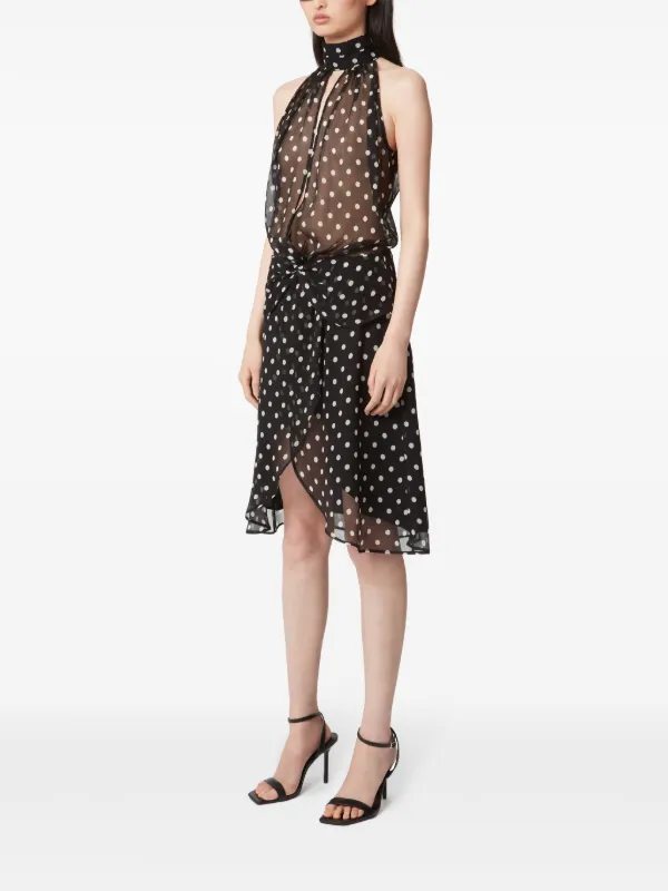 NINA RICCI ワンピース Knitted halterneck maxi dress904197 Nina Ricci Halterneck Dress | Black | FARFETCH