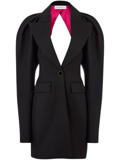 Nina Ricci Halter cocoon-sleeve coat