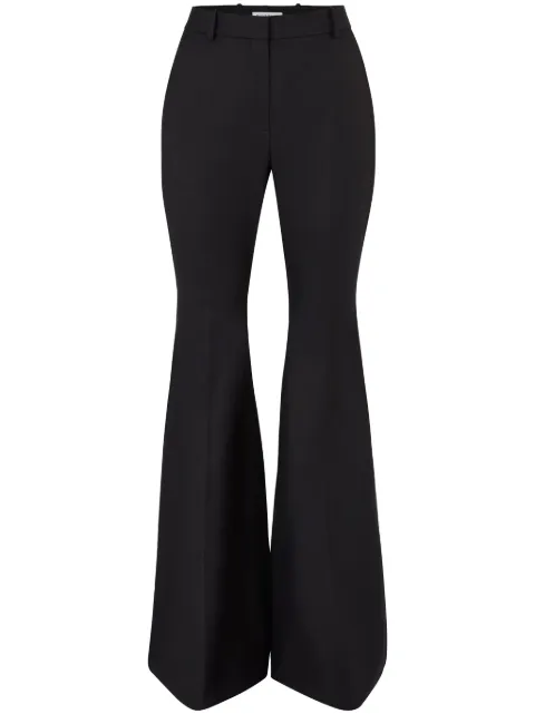 Nina Ricci wool gabardine flared trousers