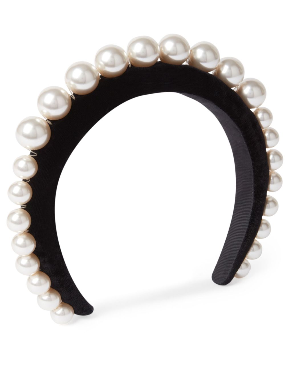 pearl-embellished headband