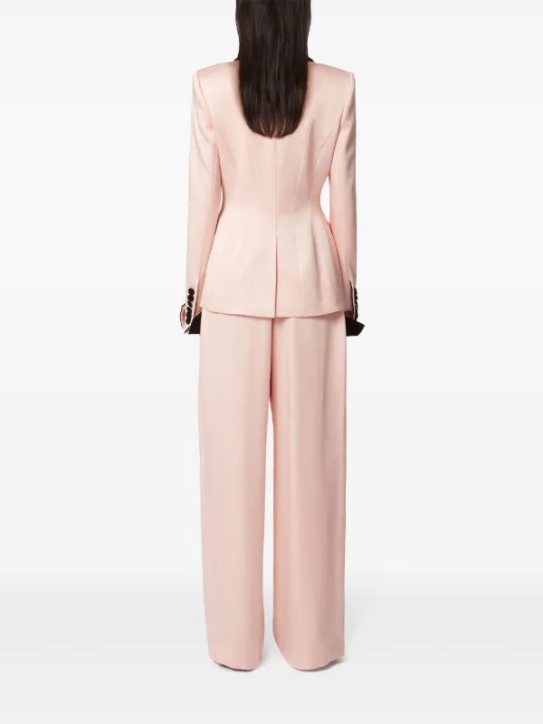 Nina Ricci contrasting-trim Blazer | Pink | FARFETCH