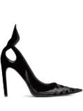 Nina Ricci 105mm polka-dot tulle pumps - Black