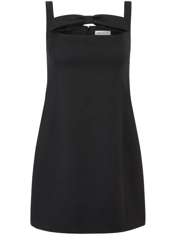 【関税込み】Nina Ricci ブラック シークイン ミニドレス Nina Ricci ミニドレス | ブラック | FARFETCH JP