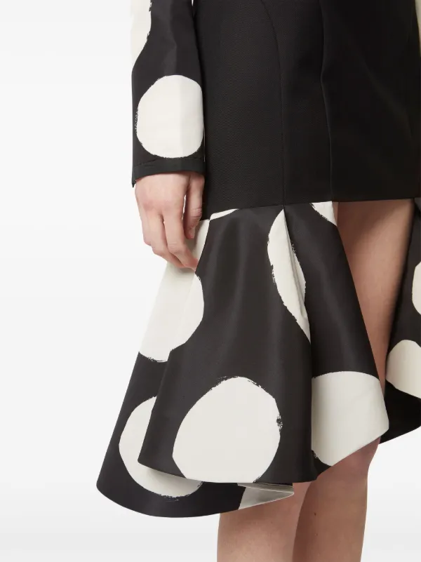 Nina Ricci>>ダブルフリルミディスカート Nina Ricci ダブルフリル スカート | ブラック | FARFETCH JP