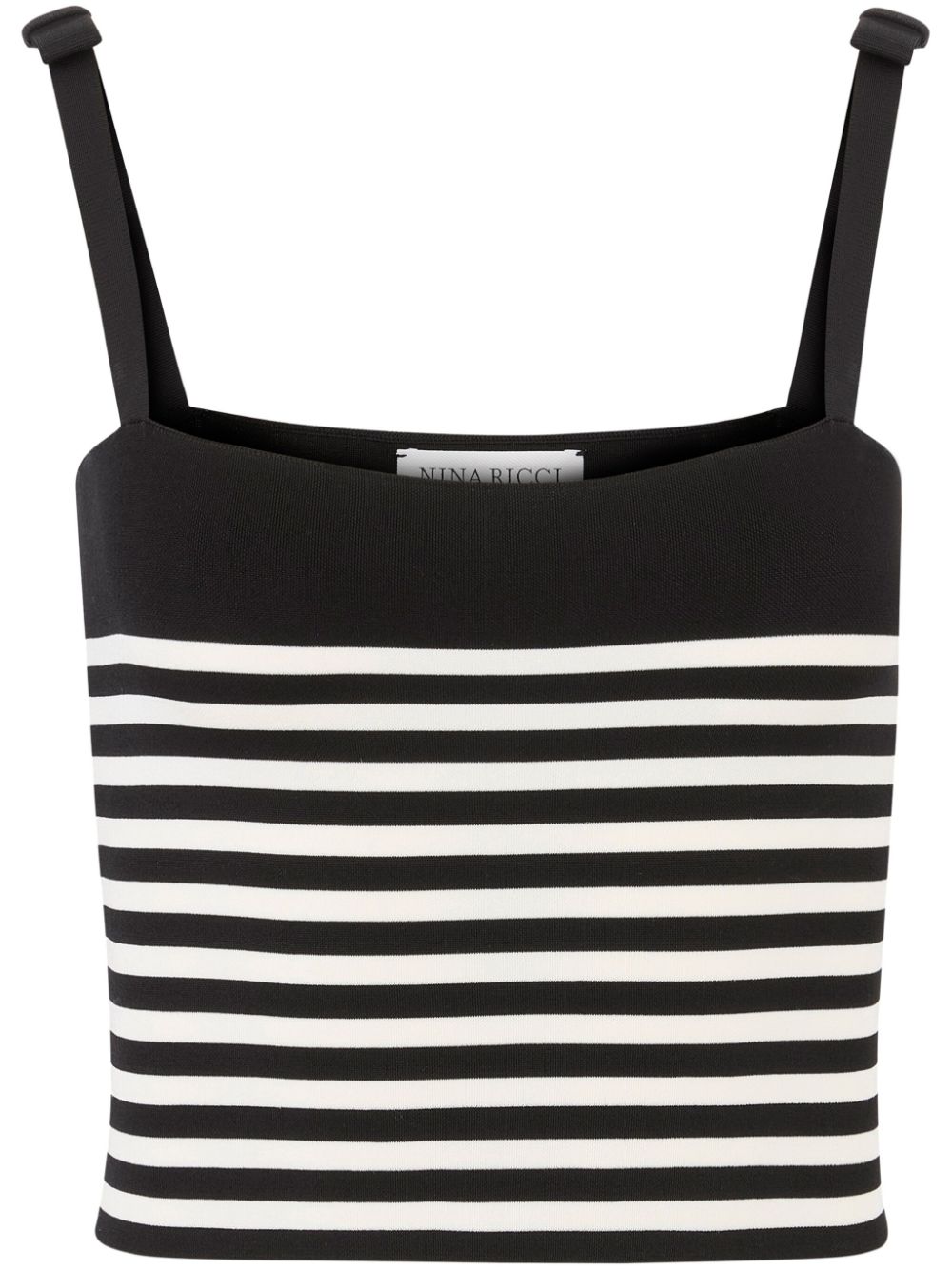 striped knitted tank top